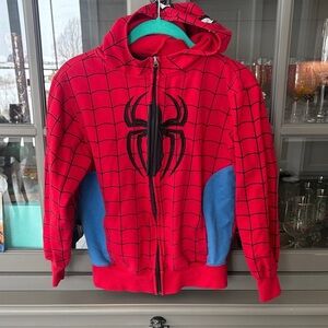 Marvel Spiderman zip up hoodie 10/12